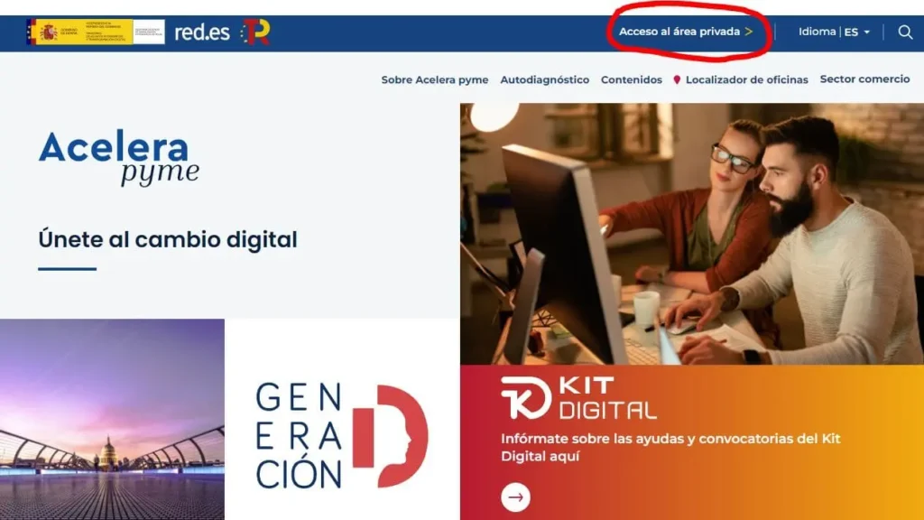 acceso al kit digital