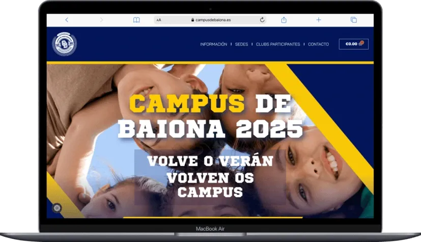 Tienda online de Campus deportivos de verano en Baiona