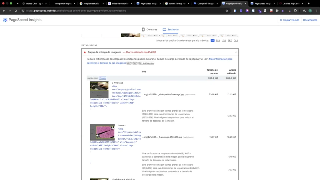 Mejorar rendimiento web